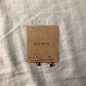 brandy gold star earrings